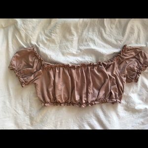 By the way pink off the shoulder top